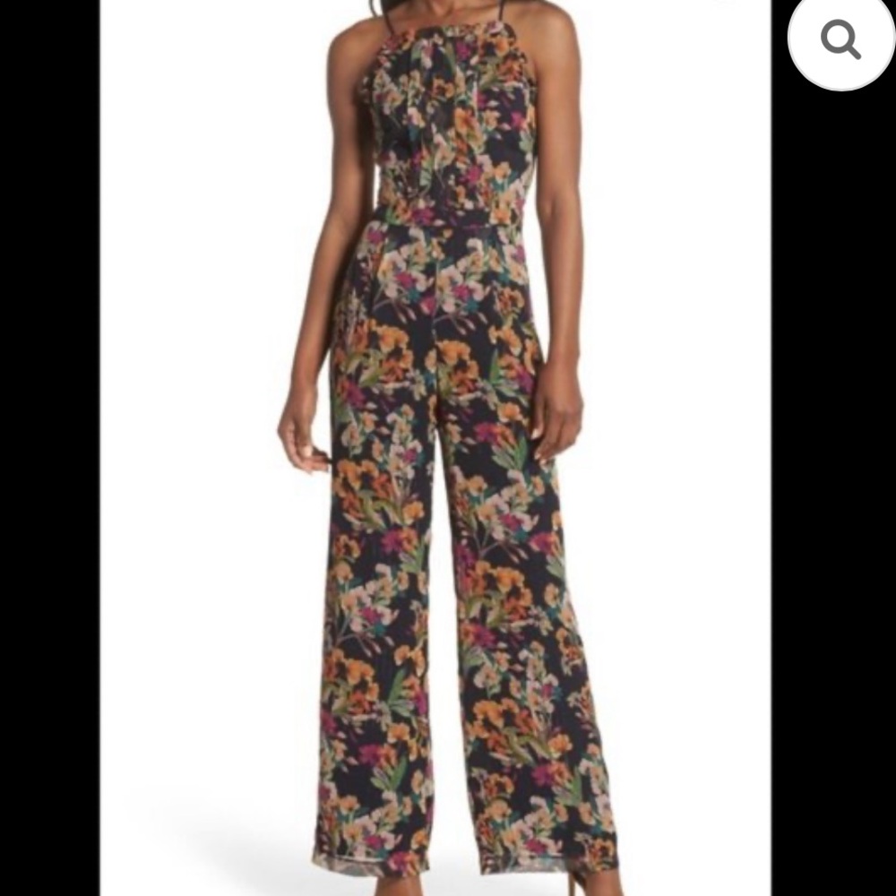 Adelyn Rae Multicolor Floral Jumpsuit